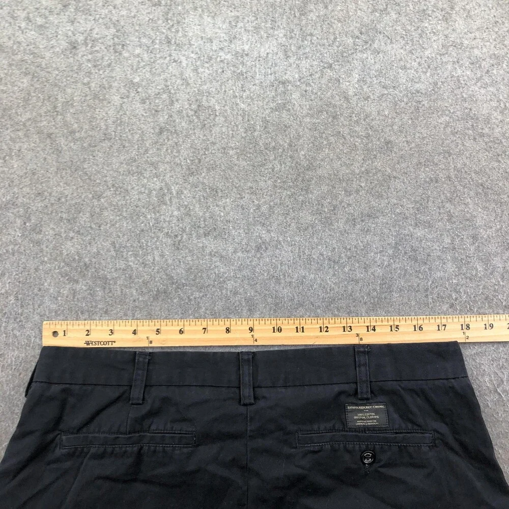 Banana Republic Pants Mens 38x30 Black Chino Straight Gavin Casual Cotton